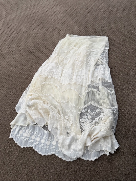 Ralph Lauren Dresses & Skirts - Polo Ralph Lauren Ivory Embroidered Lace Maxi Skirt Size 4